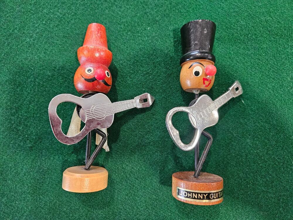 Vintage Set of Johnny Guitar Magnetic Bottle Openers